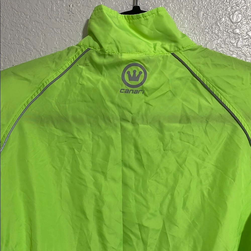 Canari Microlight Shell Neon Yellow Performance Jacket - Picture 4 of 6